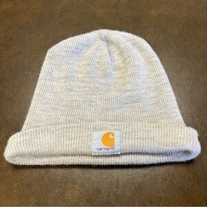 Carhartt Men’s Light Gray Acrylic Knit Cuffed Beanie Winter Hat